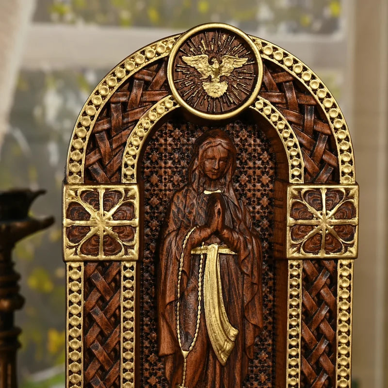 Oratório Nossa Senhora em Madeira - Sagrado Tesouro