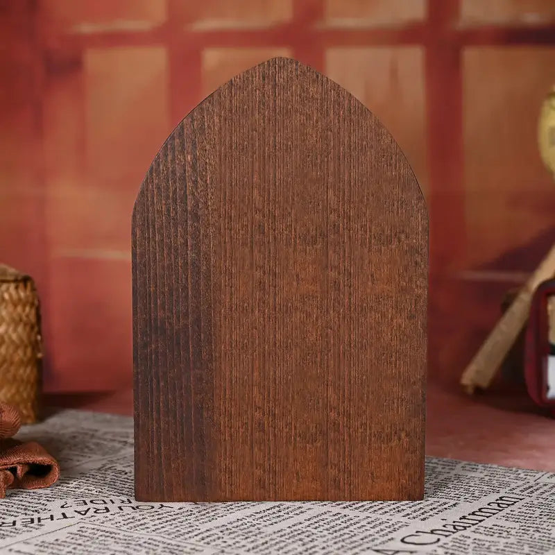 Castiçal de Madeira São Miguel Arcanjo - Sagrado Tesouro