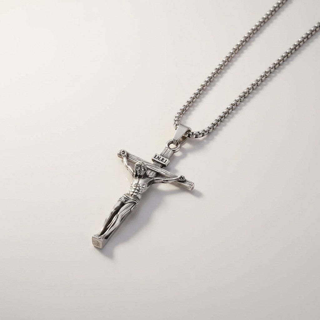 Colar Jesus Cristo Crucificado Sagrado Tesouro