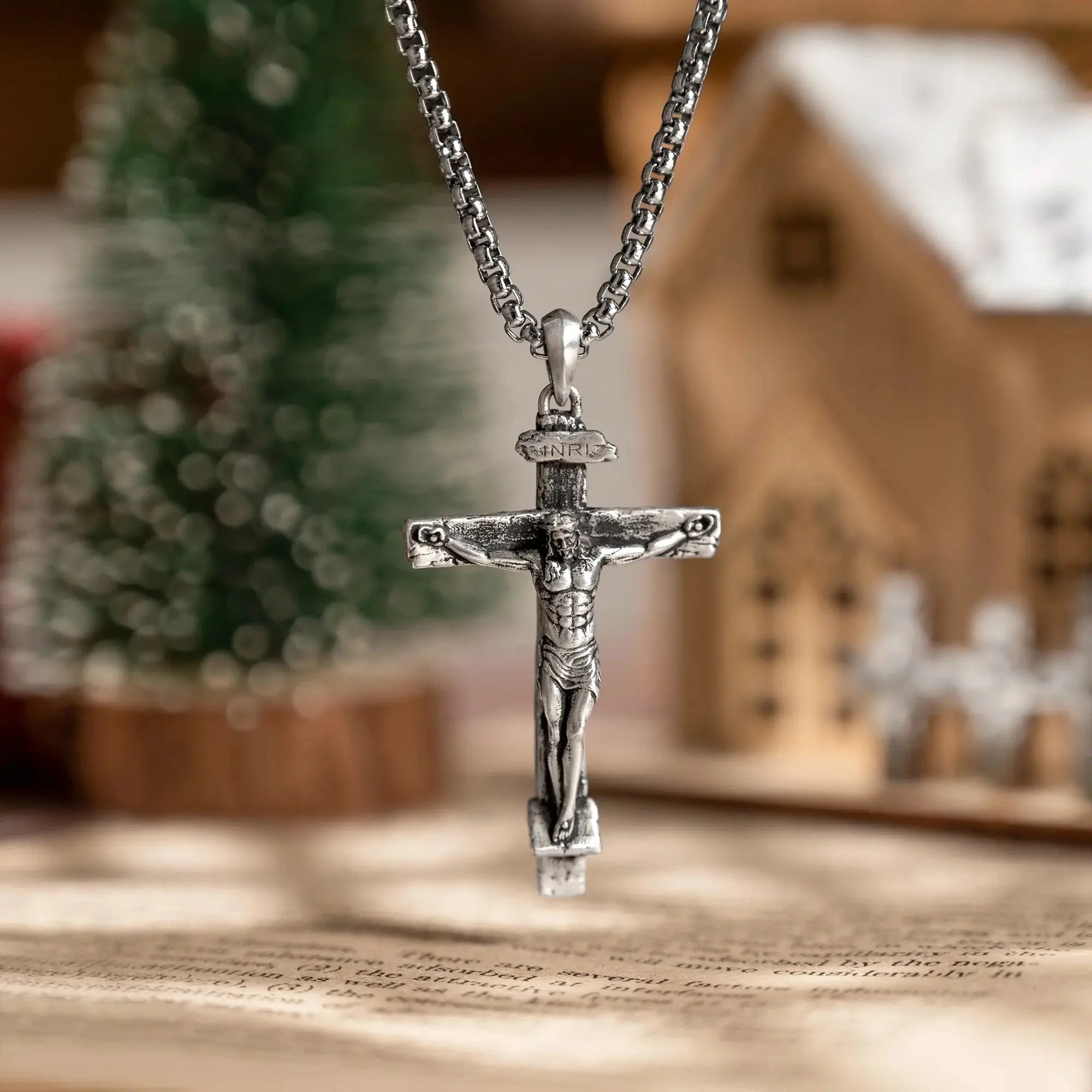 Colar Crucifixo Jesus Cristo - A Crucificação - Sagrado Tesouro