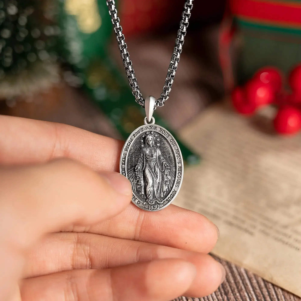 Colar Medalha Milagrosa Nossa Senhora das Graças - Sagrado Tesouro