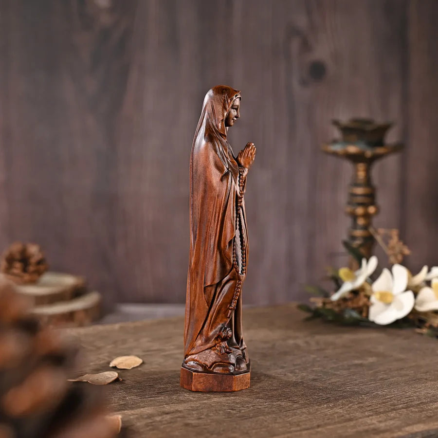 Imagem de Nossa Senhora de Lourdes Madeira - Sagrado Tesouro