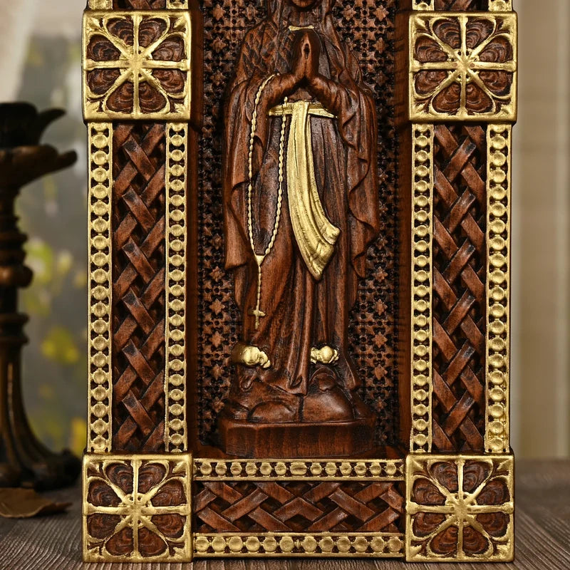 Oratório Nossa Senhora em Madeira - Sagrado Tesouro