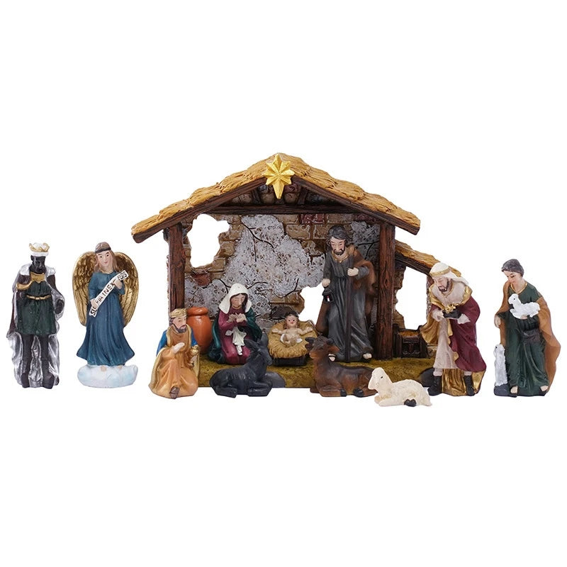Conjunto Presépio Natividade em Resina — Cena de Natal