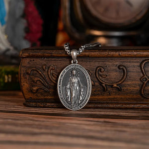 Colar Medalha Milagrosa Nossa Senhora das Graças - Sagrado Tesouro