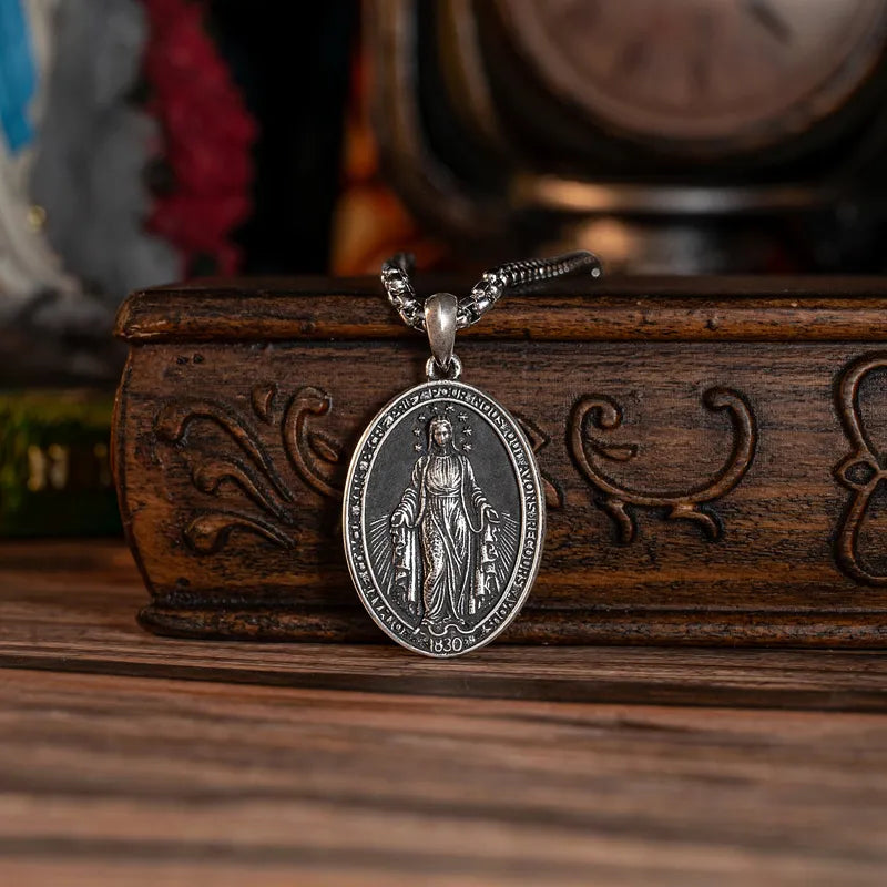 Colar Medalha Milagrosa Nossa Senhora das Graças - Sagrado Tesouro