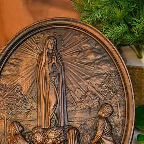 Decoração de Talha em Madeira Nossa Senhora de Fátima - Sagrado Tesouro