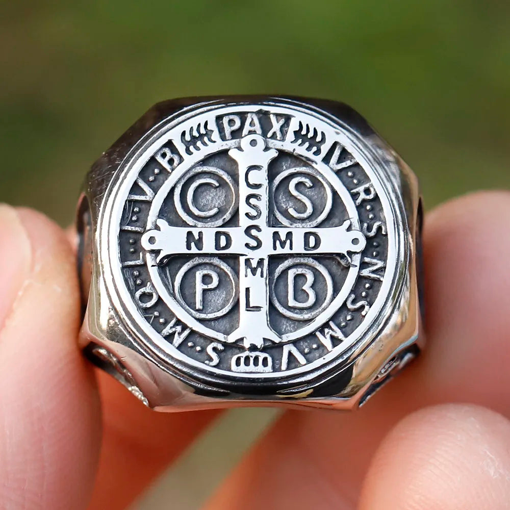 Anel de São Bento Medalha - Sagrado Tesouro