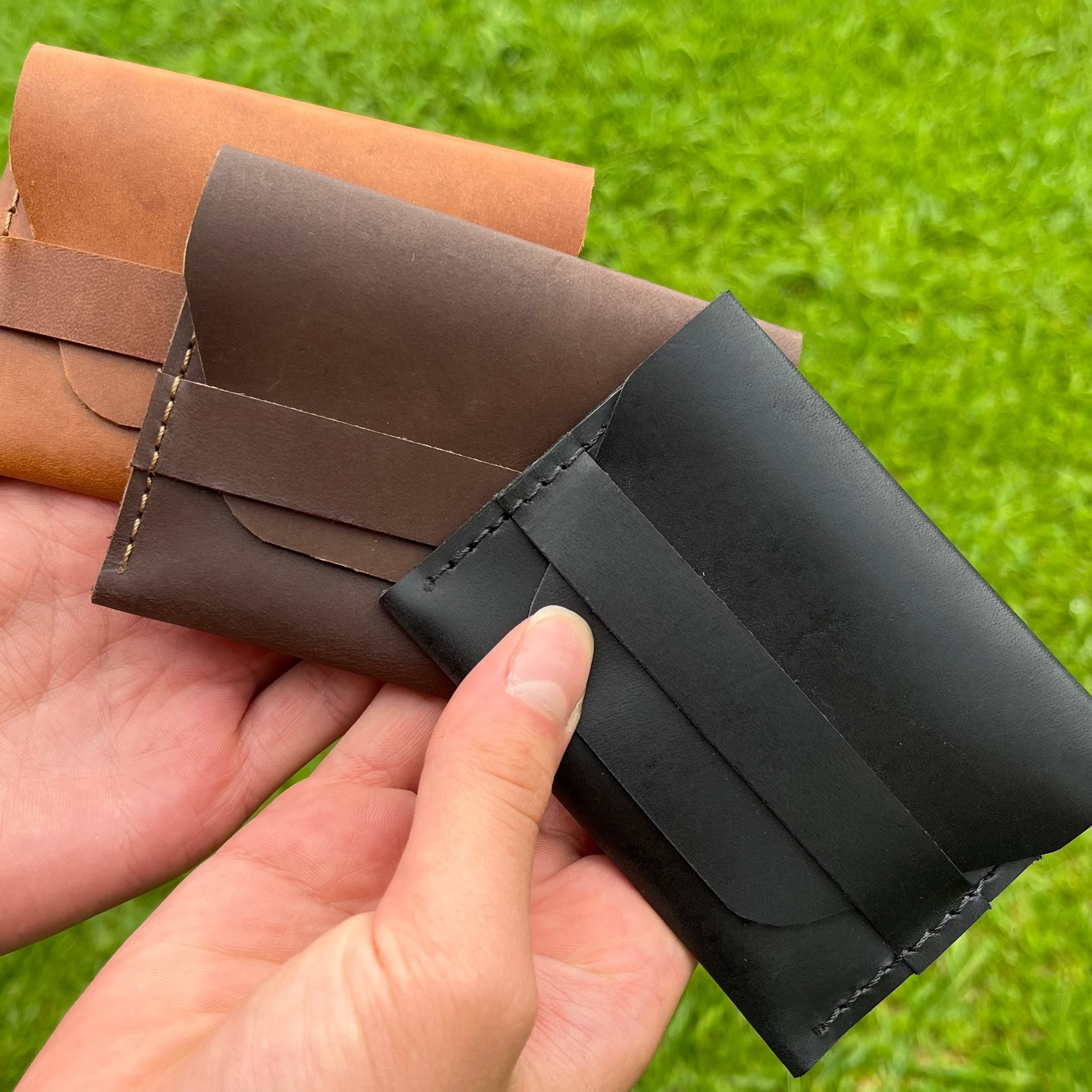 Bolsa de Couro para Terço - Preto