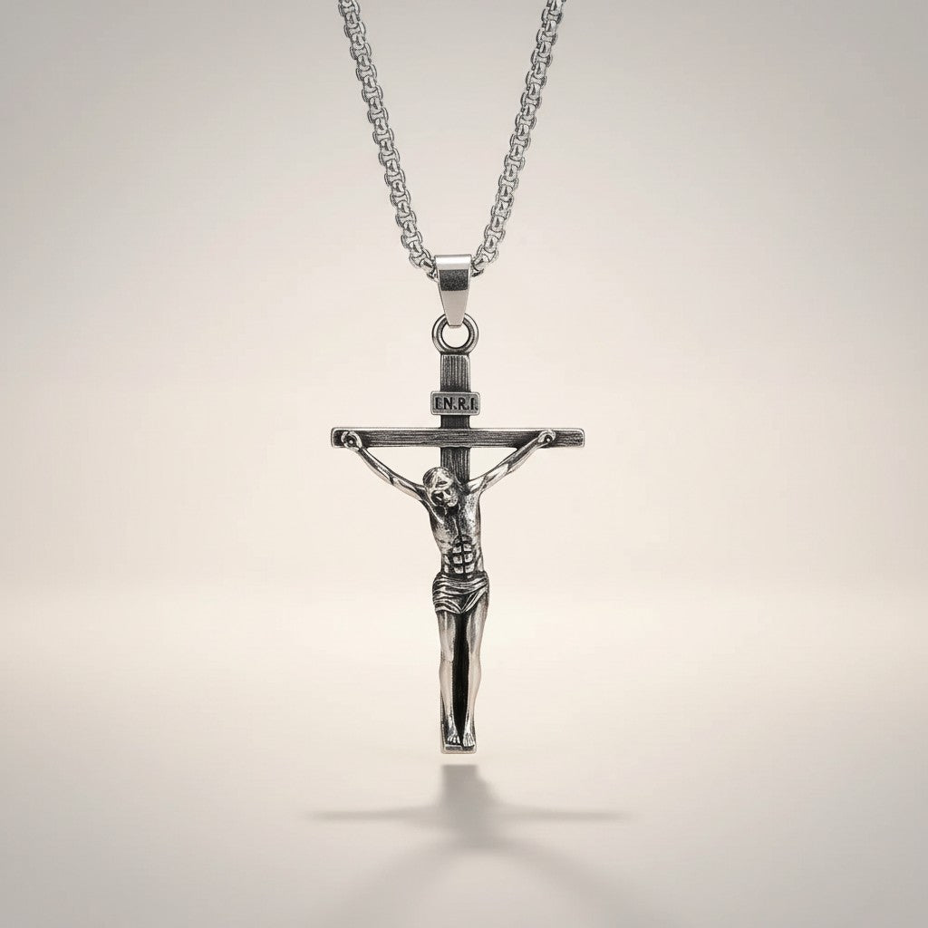 Colar Jesus Cristo Crucificado Sagrado Tesouro