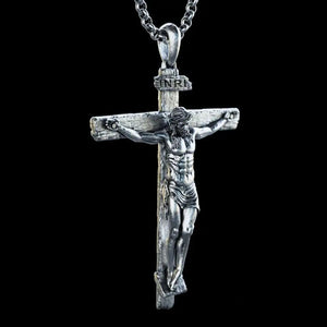 Colar Crucifixo Prata Jesus Cristo Prata - A Crucificação - Sagrado Tesouro