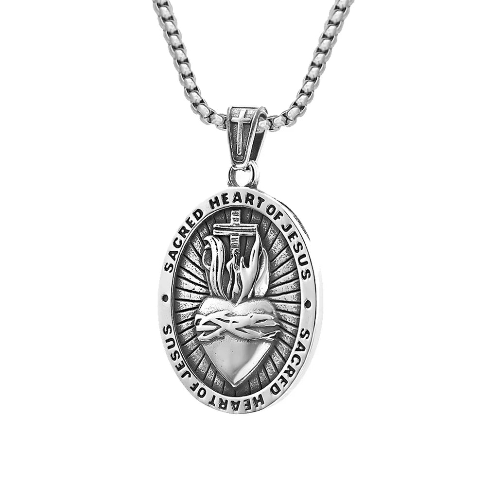 Colar Sagrado Coração de Jesus - Sagrado Tesouro