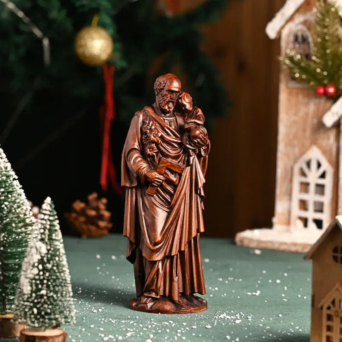Imagem São José e Menino Jesus - Sagrado Tesouro