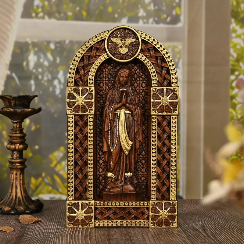Oratório Nossa Senhora em Madeira - Sagrado Tesouro