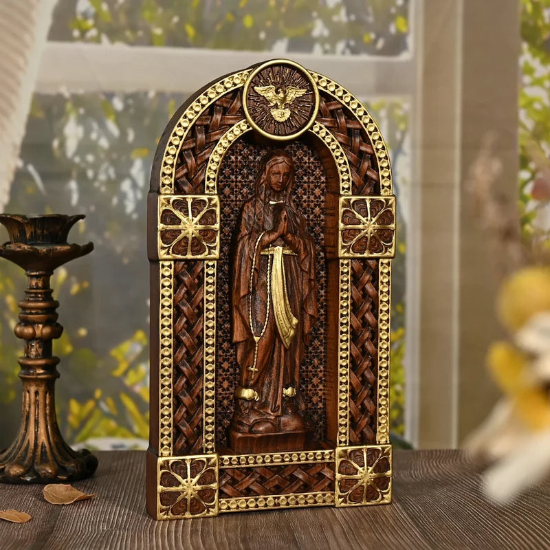 Oratório Nossa Senhora em Madeira - Sagrado Tesouro