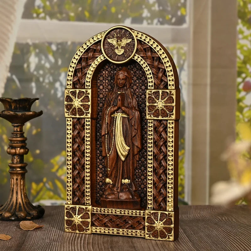Oratório Nossa Senhora em Madeira - Sagrado Tesouro