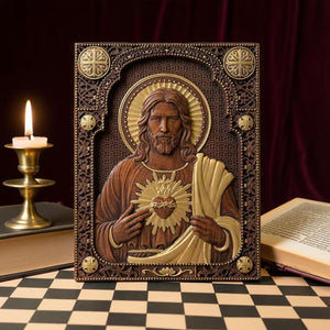 Sagrado Coração de Jesus em Madeira - Sagrado Tesouro