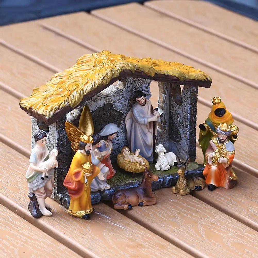 Presépio em Estatuas para Decoração 12 Peças - Sagrado Tesouro