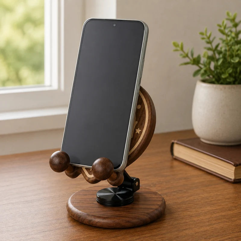 Suporte para Celular São Bento em Madeira - Sagrado Tesouro